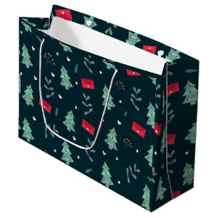 Christmas Art Plant Art One Little Christmas Tree Large Gift Bag