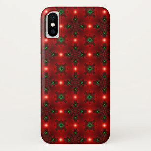 Christmas Artdeco in Retro Style iPhone X Case
