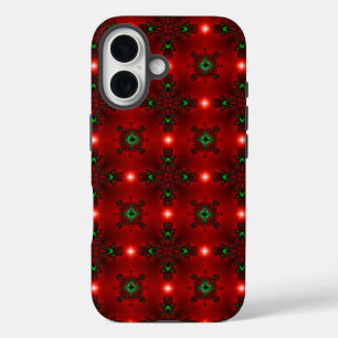 Christmas Artdeco in Retro Style iPhone 16 Case