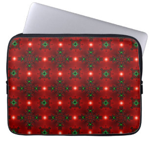 Christmas Artdeco in Retro Style Laptop Sleeve