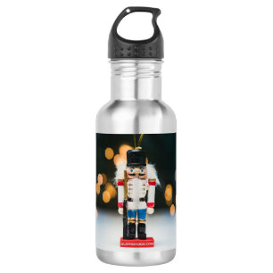 Christmas artistic nutcracker ornament SlipperyJoe 532 Ml Water Bottle