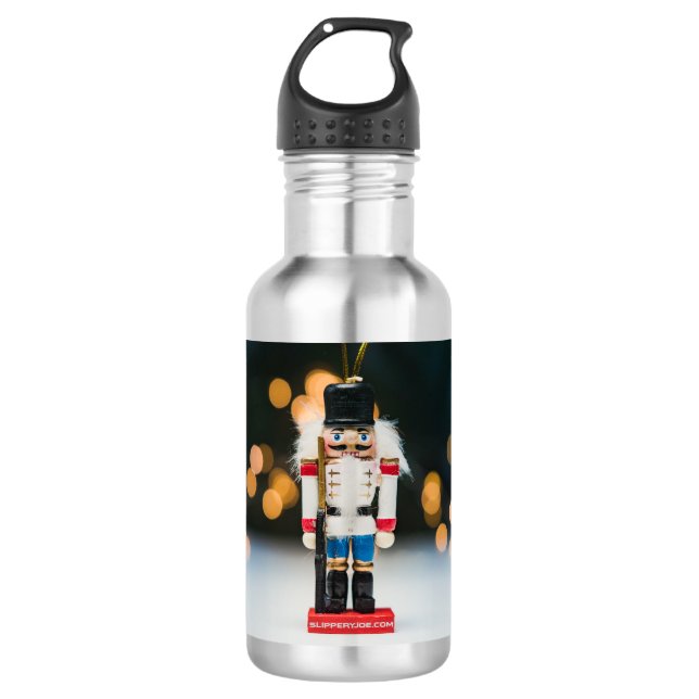 Christmas artistic nutcracker ornament SlipperyJoe 532 Ml Water Bottle (Front)
