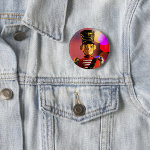 Christmas artistic toy soldier SlipperyJoe gay pri 6 Cm Round Badge
