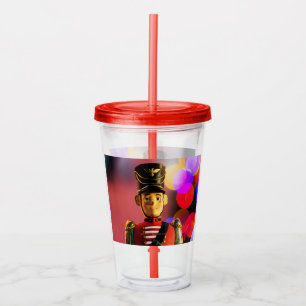 Christmas artistic toy soldier SlipperyJoe gay pri Acrylic Tumbler