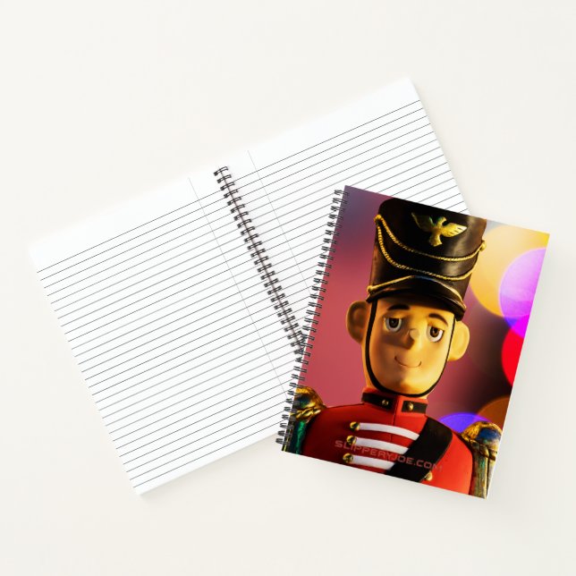 Christmas artistic toy soldier SlipperyJoe gay pri Notebook (Inside)