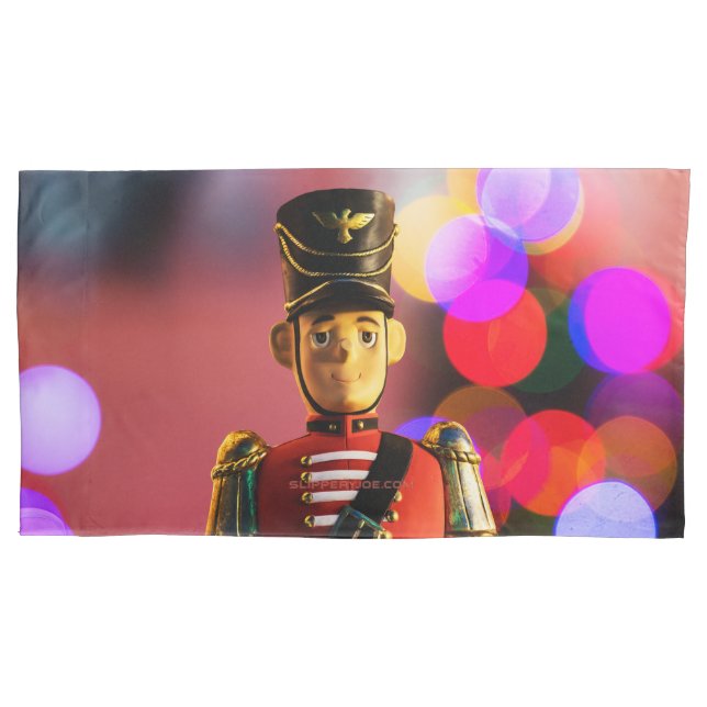Christmas artistic toy soldier SlipperyJoe gay pri Pillowcase (Front)