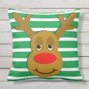 Christmas Arts N Crafts Reindeer Cushion