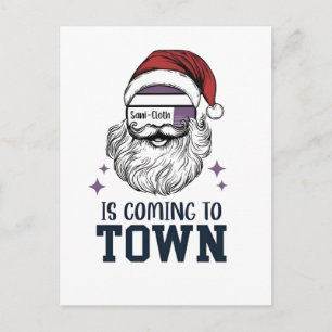 Christmas Assistant RN Nurse Santa Xmas Holiday Postcard