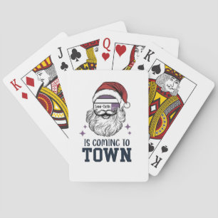Christmas Assistant RN Nurse Santa Xmas Playing Cards