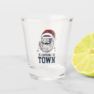 Christmas Assistant RN Nurse Santa Xmas Shot Glass