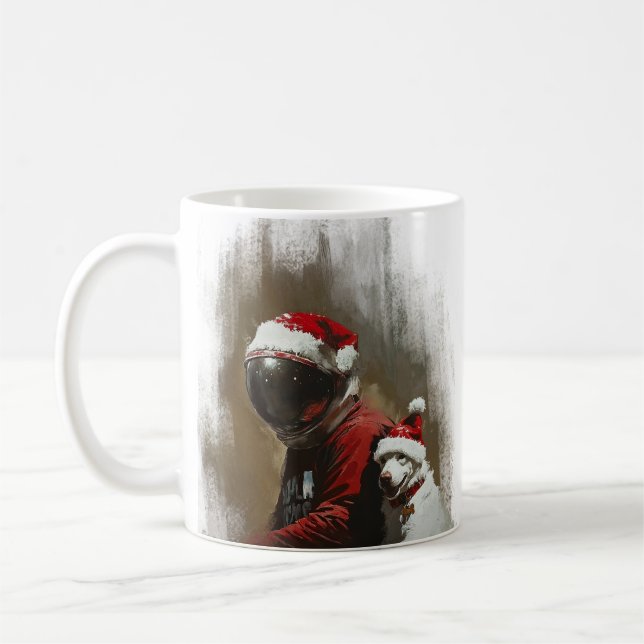 Christmas Astronaut Coffee Mug (Left)