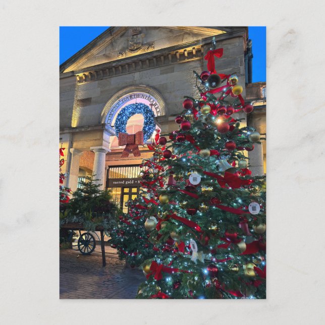 Christmas at Covent Garden, London UK Postcard (Front)