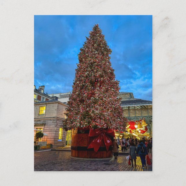 Christmas at Covent Garden, London UK Postcard (Front)
