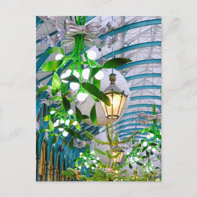 Christmas at Covent Garden, London UK Postcard (Front)