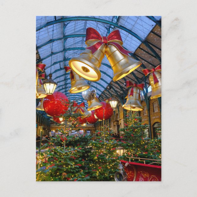 Christmas at Covent Garden, London UK Postcard (Front)