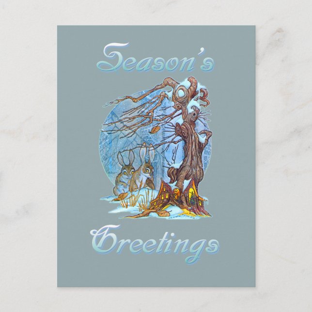 Christmas at Elf Hall Holiday Postcard (Front)