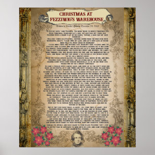 Christmas at Fezzwig's Warehouse Christmas Carol   Poster
