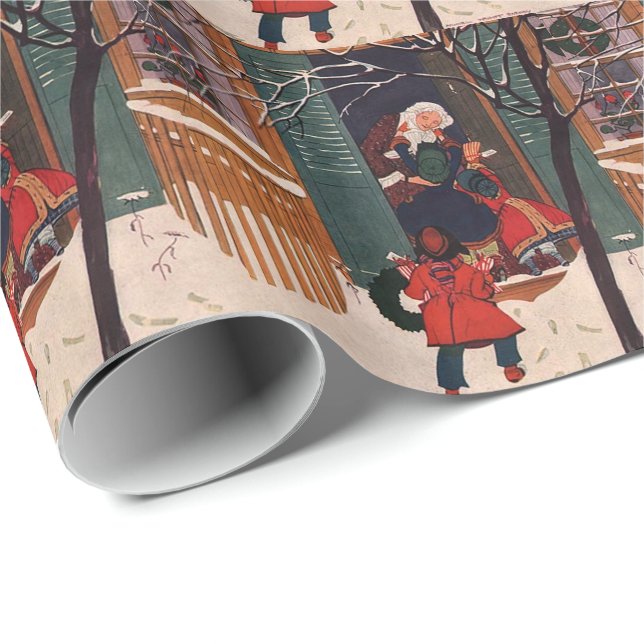 Christmas at Grandma's House Wrapping Paper (Roll Corner)