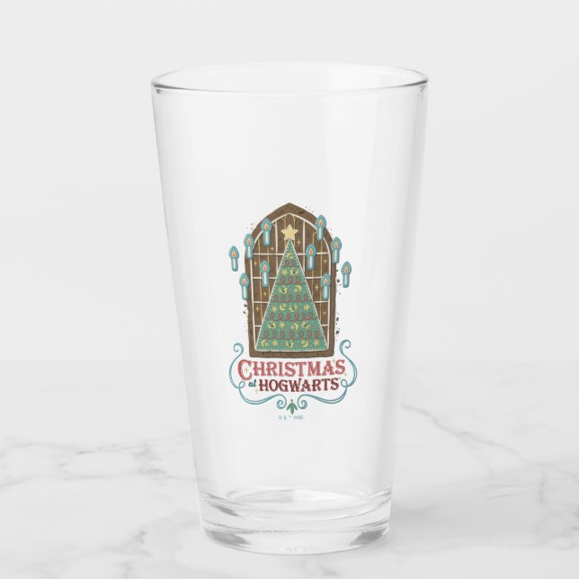 Christmas at HOGWARTS™ Cookie Graphic Glass (Front)
