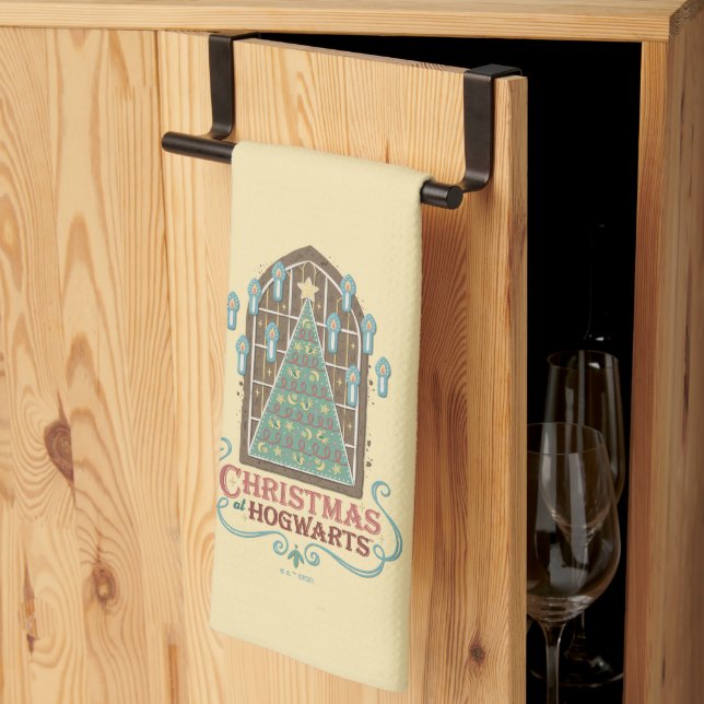 Christmas at HOGWARTS™ Cookie Graphic Tea Towel (Thirds Fold)