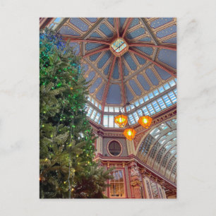 Christmas at Leaden Hall, London UK Postcard