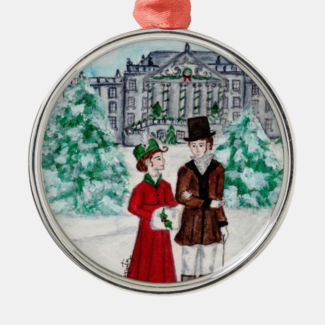 Christmas at Pemberley Metal Tree Decoration (Front)