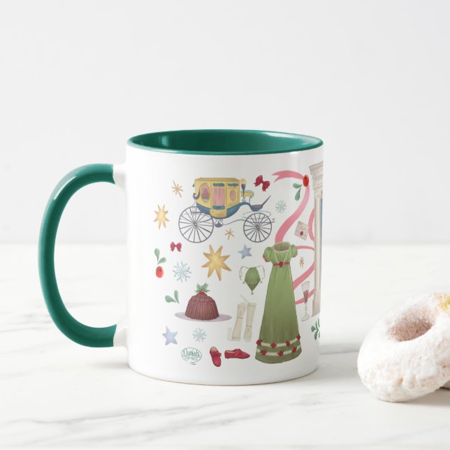 Christmas at Randalls Mug (Hunter Green) (With Donut)