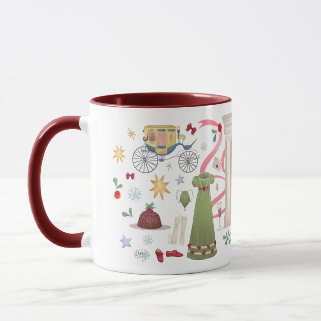 Christmas at Randalls Mug (Maroon) (Left)