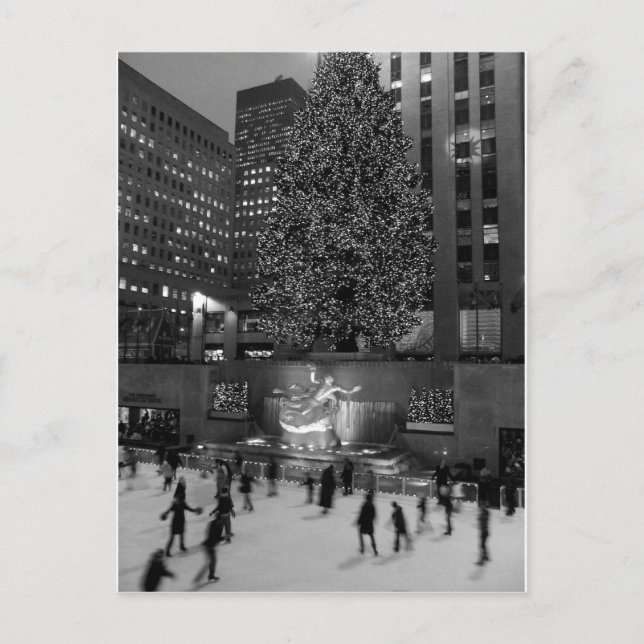 Christmas at Rockefeller Center | New York City Postcard (Front)