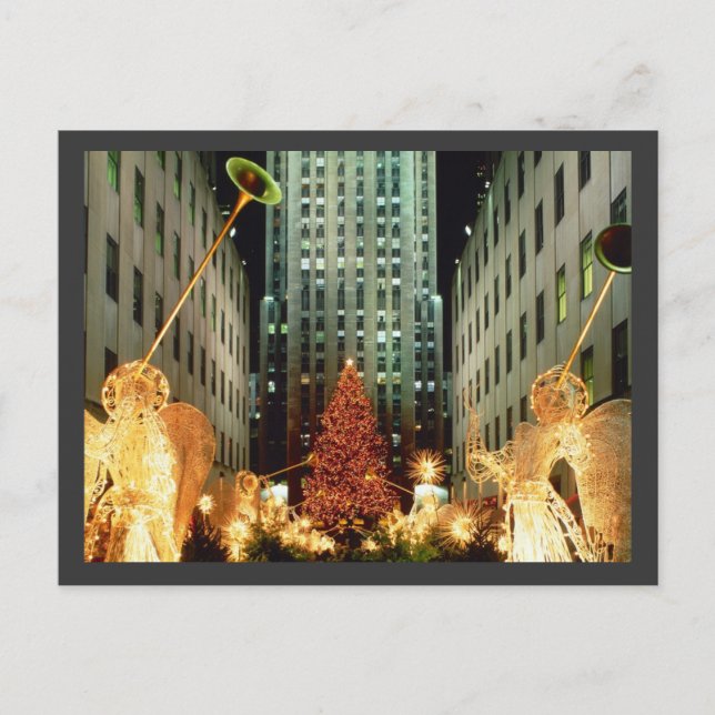 Christmas at Rockefeller Centre Holiday Postcard (Front)