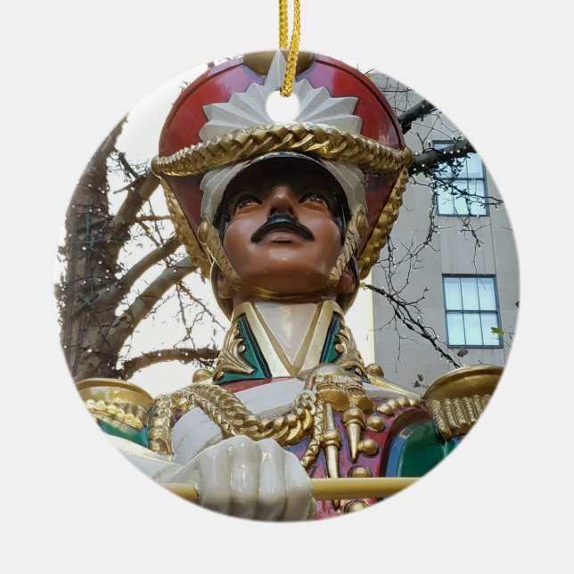 Christmas at Rockefeller - Toy Solider Ceramic Tree Decoration (Front)