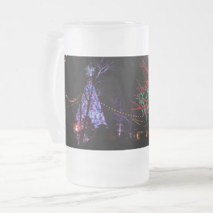 Christmas at Silver Dollar City Frosted Glass Beer Mug