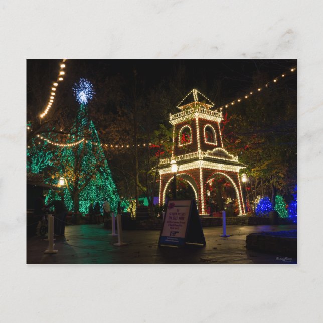 Christmas At Silver Dollar City Holiday Postcard (Front)