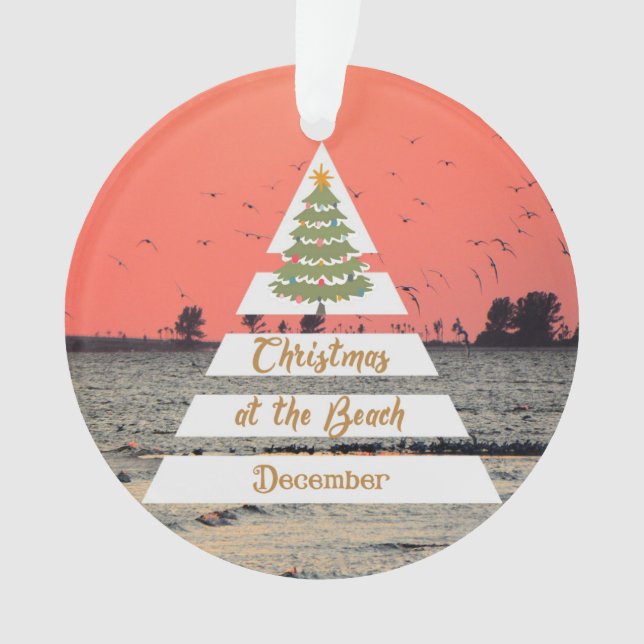 Christmas at the Beach 2020 Ornament (Front)