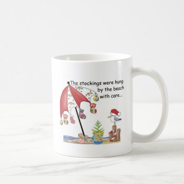 Christmas at the Beach Coffee Mug (Right)