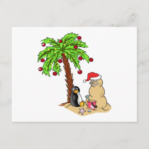 Christmas at the Beach Postcard