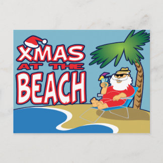 Christmas at the Beach-Postcard Holiday Postcard