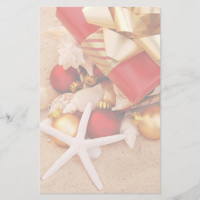 Christmas at the Beach Stationery (Front)
