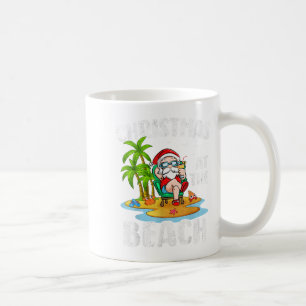 Christmas At The Beach Summer Santa Christmas In J Coffee Mug
