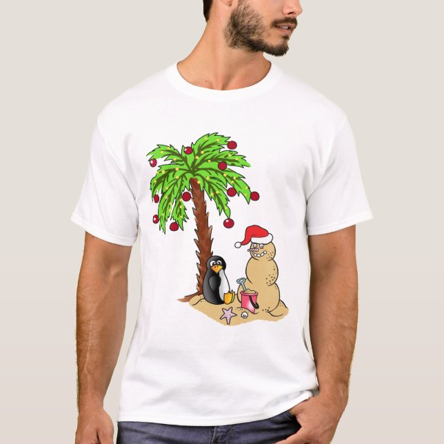 Christmas at the Beach T-Shirt (Front)