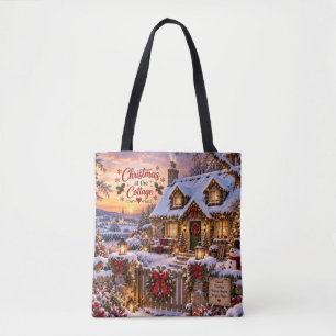 Christmas at the Cottage Winter Tote Bag
