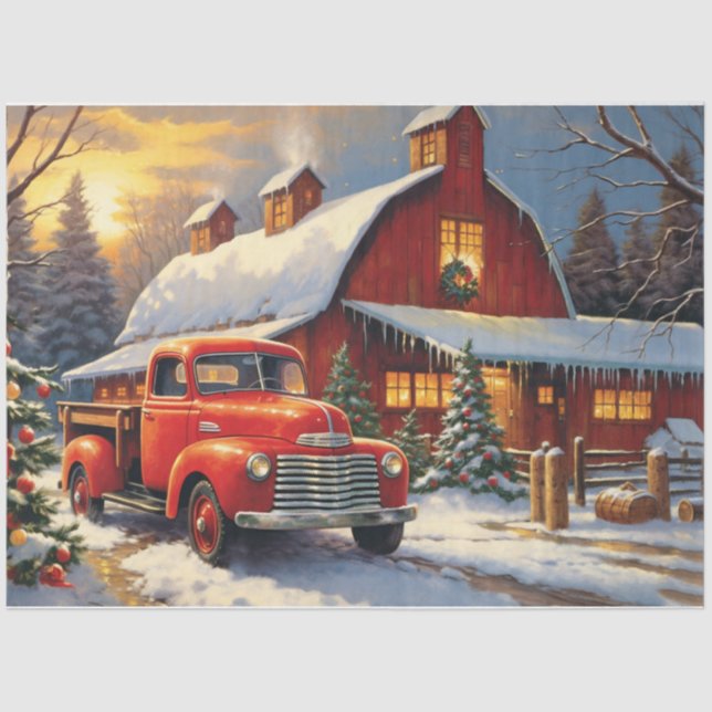 Christmas at the Farm Tissue Paper (Front)