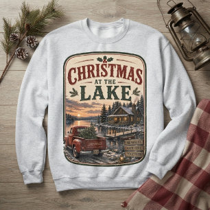 Christmas at the Lake Vintage Sweatshirt
