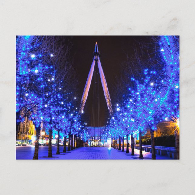 Christmas at the London Eye Holiday Postcard (Front)