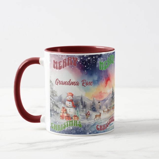 Christmas at the North Pole Customised Mug (Left)