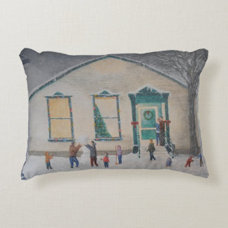 Christmas at the Old House. Decorative Cushion