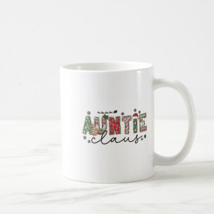 Christmas Auntie Claus Xmas Pajamas Aunt Announcem Coffee Mug