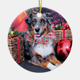 Christmas - Aussie - Kiko Ceramic Tree Decoration