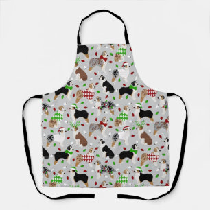 Christmas Australian Shepherd Apron