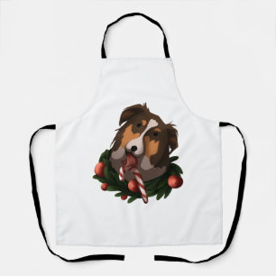 christmas australian Shepherd Classic T-Shirt Apron